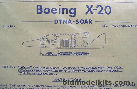 KR Models 1/72 Boeing X-20 Dyna-Soar (1963 Configuration) plastic model kit